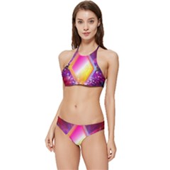 My Diamonds Banded Triangle Bikini Set