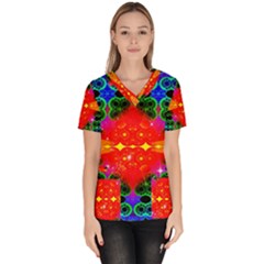 Rolly Beam Women s V-neck Scrub Top by Thespacecampers