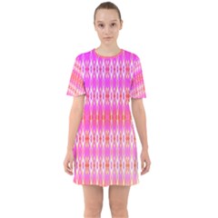 Pinktastic Sixties Short Sleeve Mini Dress