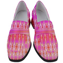 Pinktastic Women s Chunky Heel Loafers by Thespacecampers