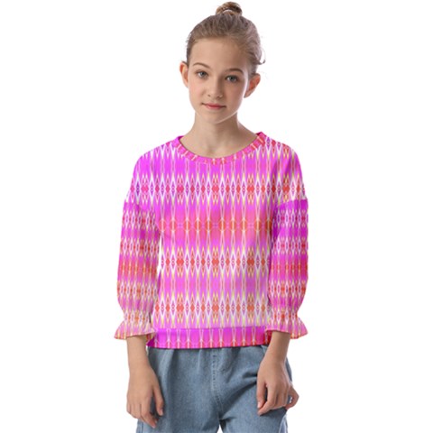 Pinktastic Kids  Cuff Sleeve Top by Thespacecampers