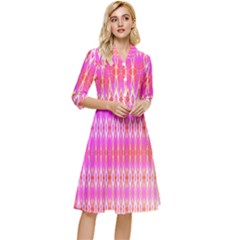 Pinktastic Classy Knee Length Dress by Thespacecampers