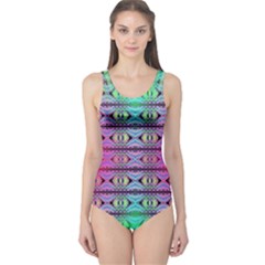 Beam Town One Piece Swimsuit by Thespacecampers