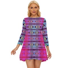 Beam Town Long Sleeve Babydoll Dress