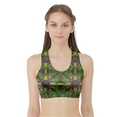 Stringy Time Sports Bra With Border by Thespacecampers