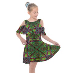 Stringy Time Kids  Shoulder Cutout Chiffon Dress by Thespacecampers