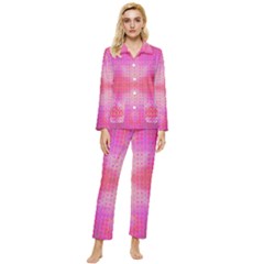 Engulfing Love Womens  Long Sleeve Velvet Pocket Pajamas Set by Thespacecampers