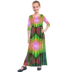 Blast Away Kids  Quarter Sleeve Maxi Dress by Thespacecampers