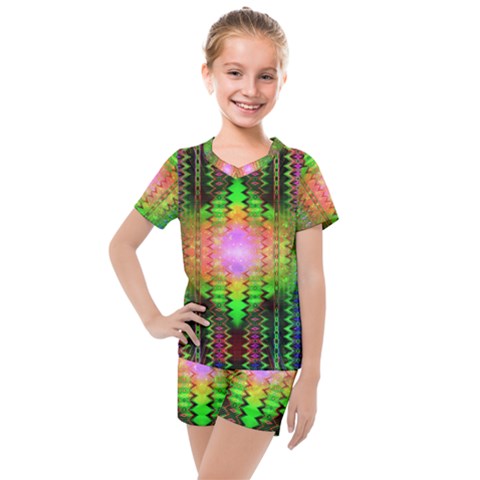 Blast Away Kids  Mesh Tee And Shorts Set by Thespacecampers