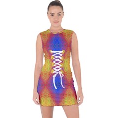 Time Lace Up Front Bodycon Dress by Thespacecampers