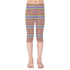 Eye Swirl Kids  Capri Leggings 