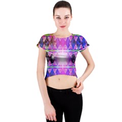 Starburst Crew Neck Crop Top by Thespacecampers