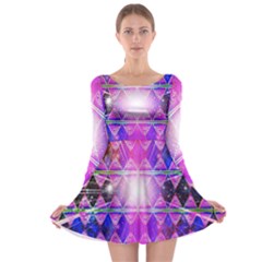 Starburst Long Sleeve Skater Dress by Thespacecampers