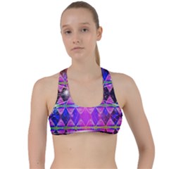 Starburst Criss Cross Racerback Sports Bra by Thespacecampers