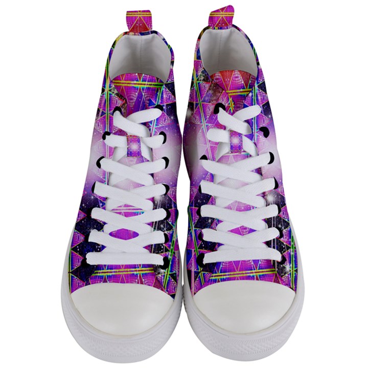 Starburst Women s Mid-Top Canvas Sneakers