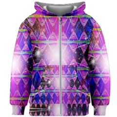 Starburst Kids  Zipper Hoodie Without Drawstring by Thespacecampers