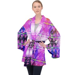 Starburst Long Sleeve Velvet Kimono  by Thespacecampers