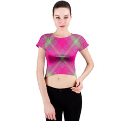 Pinky Brain Crew Neck Crop Top by Thespacecampers