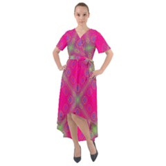 Pinky Brain Front Wrap High Low Dress by Thespacecampers