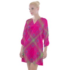 Pinky Brain Open Neck Shift Dress by Thespacecampers