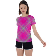 Pinky Brain Back Circle Cutout Sports Tee by Thespacecampers