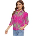 Pinky Brain Women s Quarter Sleeve Pocket Shirt View3