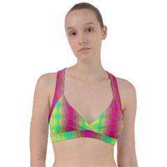 Patterned Sweetheart Sports Bra by Thespacecampers