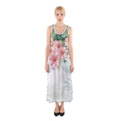 Tropical Hawaii Sleeveless Maxi Dress