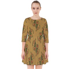 Flowers-001 Smock Dress by nate14shop