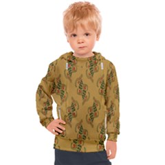 Flowers-001 Kids  Hooded Pullover by nate14shop