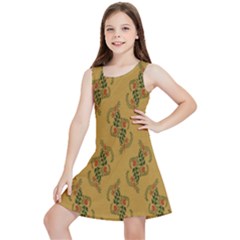 Flowers-001 Kids  Lightweight Sleeveless Dress by nate14shop