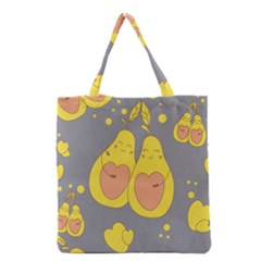 Avocado-yellow Grocery Tote Bag by nate14shop