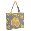 Avocado-yellow Zipper Medium Tote Bag View2