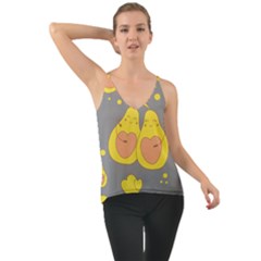 Avocado-yellow Chiffon Cami by nate14shop