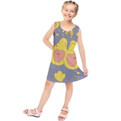 Avocado-yellow Kids  Tunic Dress by nate14shop