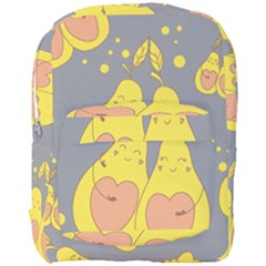 Avocado-yellow Full Print Backpack by nate14shop