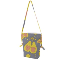 Avocado-yellow Folding Shoulder Bag by nate14shop