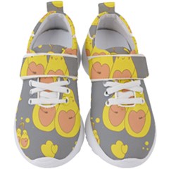 Avocado-yellow Kids  Velcro Strap Shoes by nate14shop