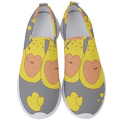 Avocado-yellow Men s Slip On Sneakers