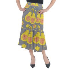 Avocado-yellow Midi Mermaid Skirt by nate14shop