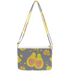 Avocado-yellow Double Gusset Crossbody Bag by nate14shop