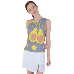 Avocado-yellow Women s Sleeveless Sports Top by nate14shop