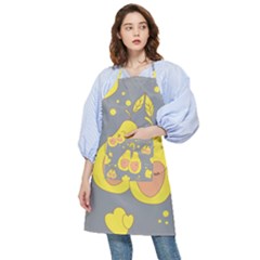 Avocado-yellow Pocket Apron by nate14shop