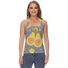 Avocado-yellow Basic Halter Top