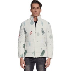 Background-gry Abstrac Men s Puffer Bubble Jacket Coat