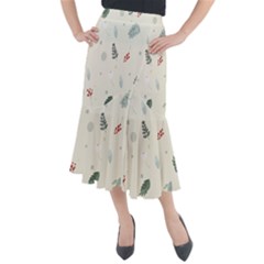 Background-gry Abstrac Midi Mermaid Skirt by nate14shop