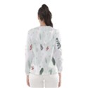 Background-white Abstrack Women s Hooded Windbreaker View2