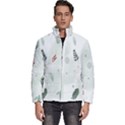 Background-white Abstrack Men s Puffer Bubble Jacket Coat View1