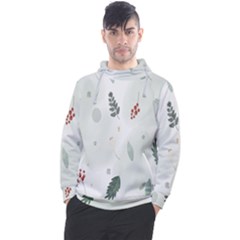 Background-white Abstrack Men s Pullover Hoodie