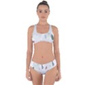 Background-white Abstrack Criss Cross Bikini Set View1